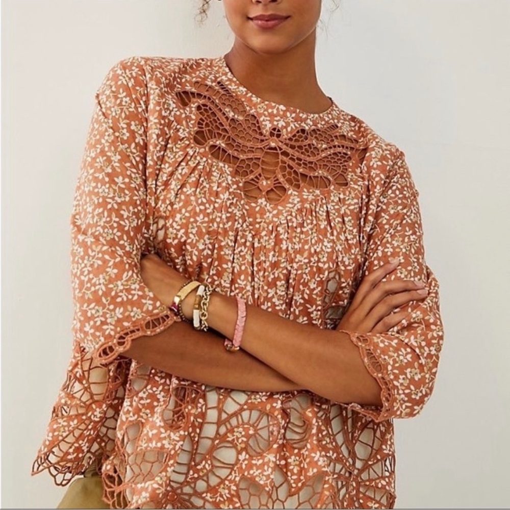 Anthropologie Marcie Lace Blouse